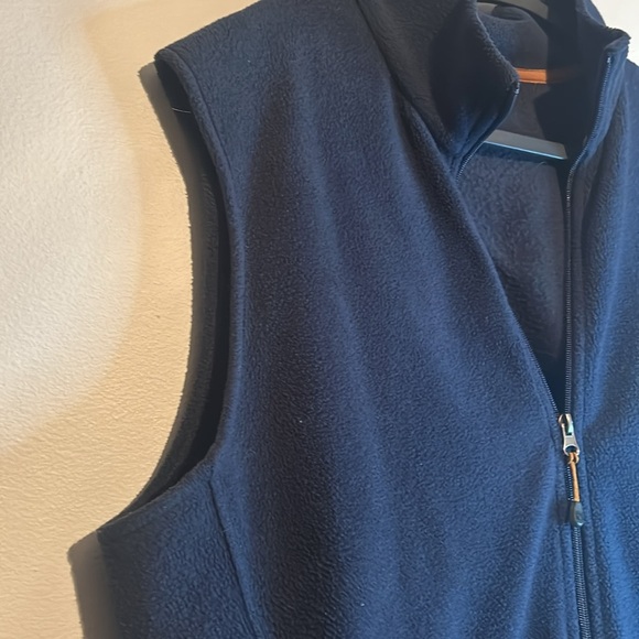 Woolrich Navy Blue Fleece Vest - Picture 10 of 17
